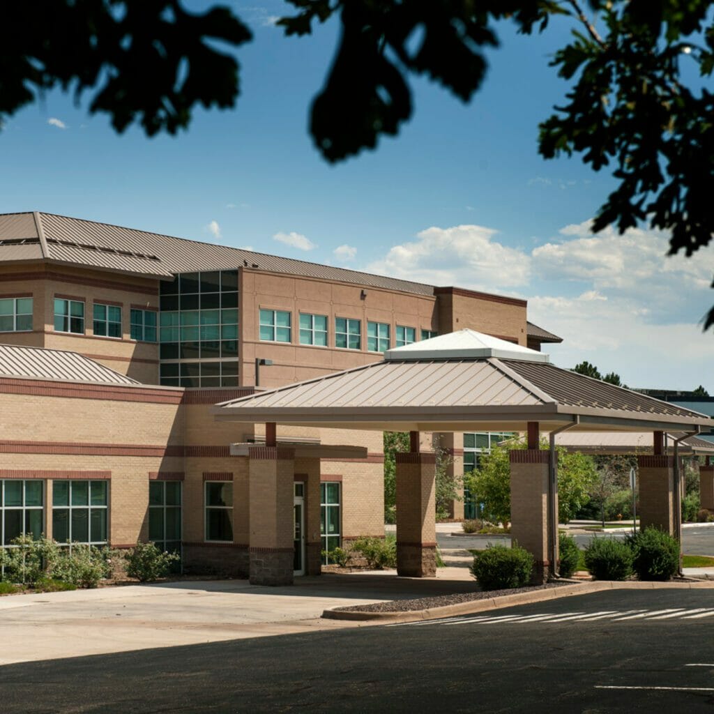 Exterior front entrance of Dry Creek Medical Campus