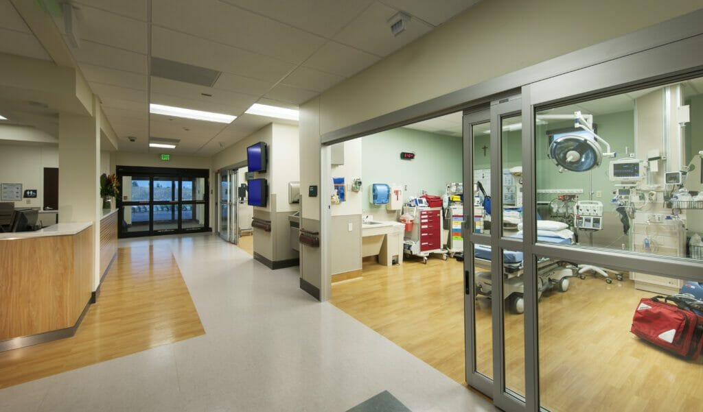 Interior of complete St. Anthony North Medical Pavilion in Westminster, Colo.